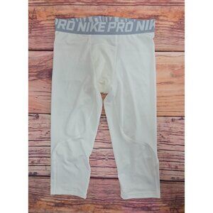 Nike Pro Dri-FIT Compression Tights Large White